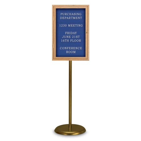 United Visual Products Corkboard, Double Door, Radius Frame, 42x32", Satin/Burgundy UV70025-SATIN-DBURGU